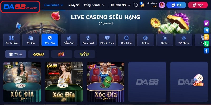 Xóc đĩa DA88- Trò chơi nhận được sự yêu thích từ phía cộng đồng game thủ